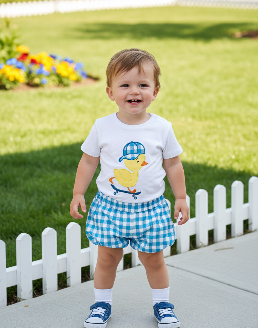 Conjunto Niño Pato Monopatin