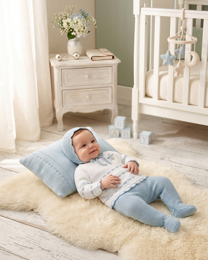 Conjunto 26561 Blanco Azul 3 Piezas