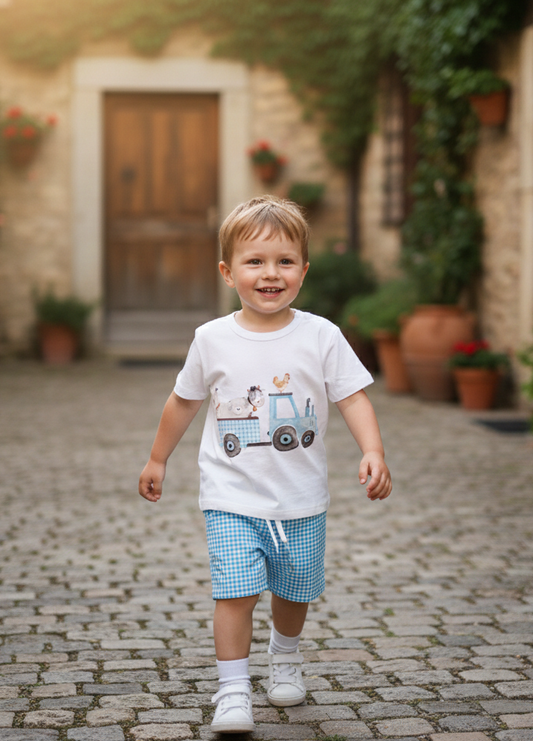 Conjunto Pequeño Granjero Azul