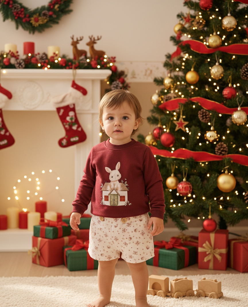 Conjunto Niño Rabbit Noel