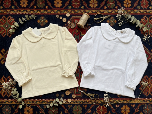 Camiseta Bebé Cuello Volante Algodón | Sonajero Kids