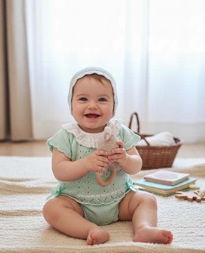 Conjunto Corto Capota Verde Agua