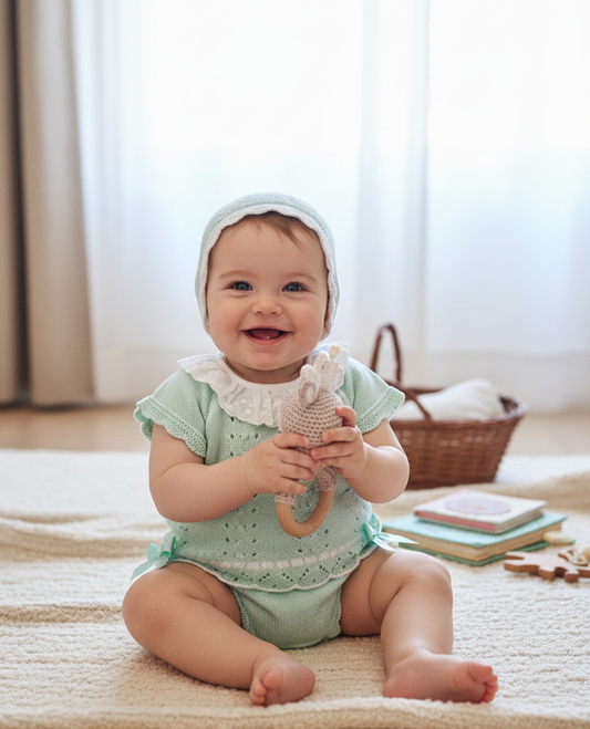 Conjunto Corto Capota Verde Agua