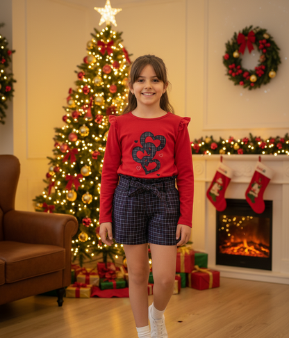 Conjunto Short Mis Corazones