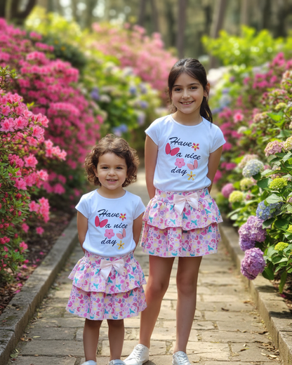 Conjunto Falda Mariposas