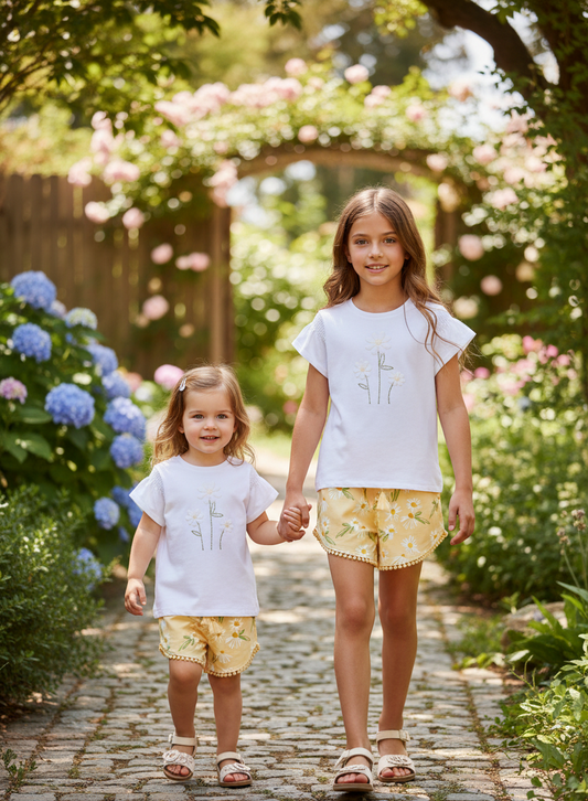 Conjunto Margaritas Estampadas