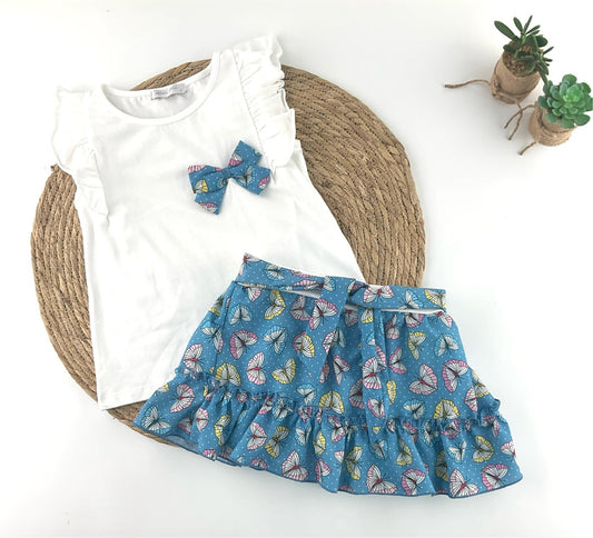 Conjunto Falda Mariposas