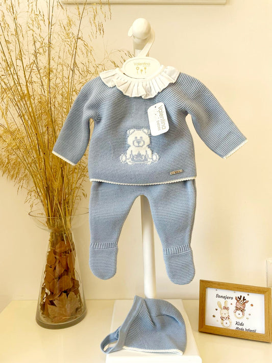 Conjunto Polaina Bear Azul