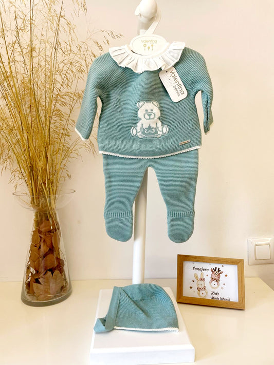 Conjunto Polaina Bear Verde