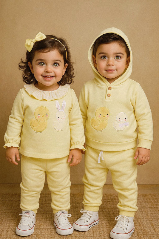 Conjunto Niña Pollitos