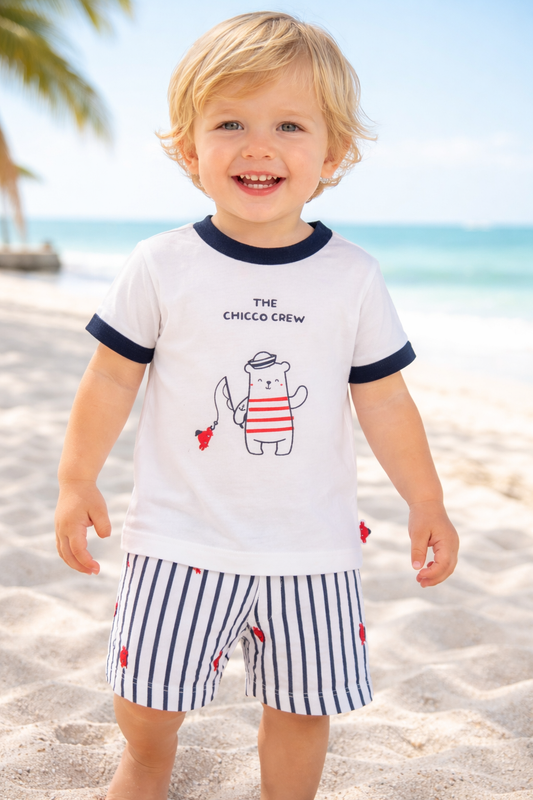 Conjunto Niño Chicco Ballenitas