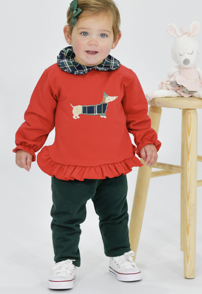 Conjunto Niña Can Rojo