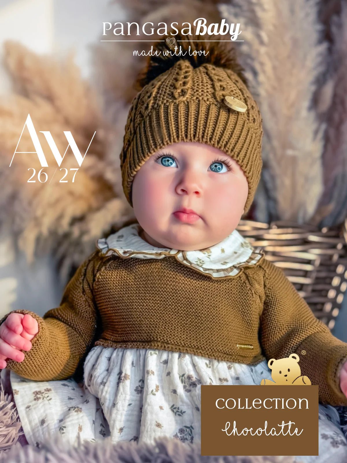 Vestido de Punto y Bambula Pangasa Baby – Colección Otoño-Invierno | Sonajero kids