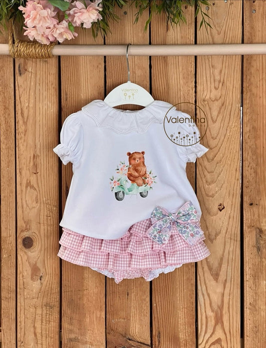 Conjunto Capri Rosa Camiseta