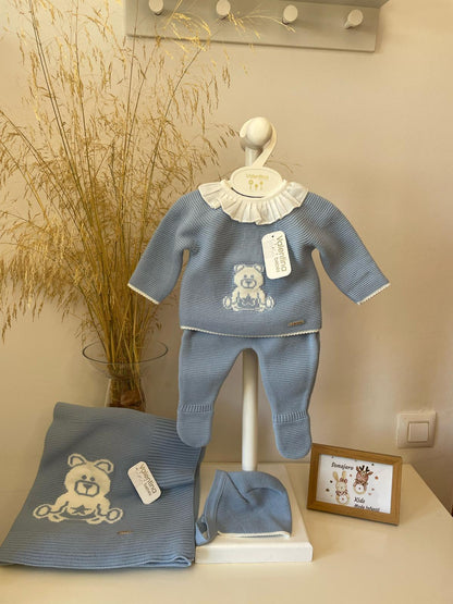 Conjunto Polaina Bear Azul