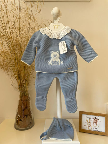 Conjunto Polaina Bear Azul