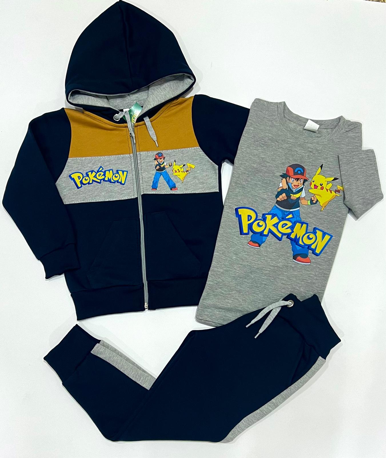 Chandal 3 piezas Pokemon