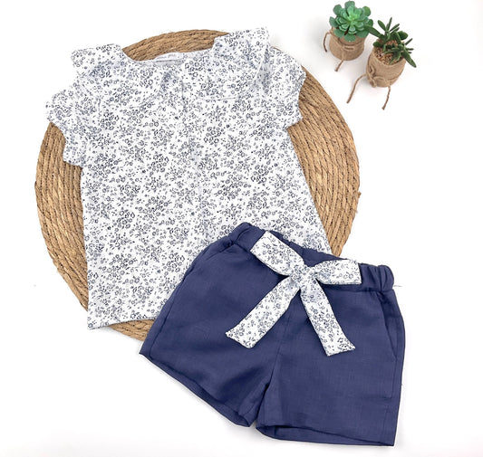 Conjunto Short Camisa Floral