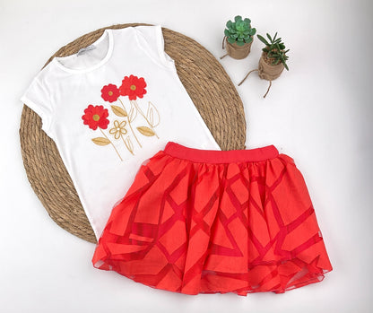 Conjunto Falda Flowers