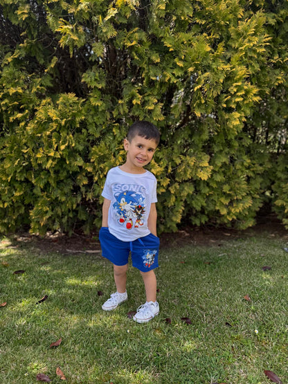 Conjunto Niño Sonic Blue