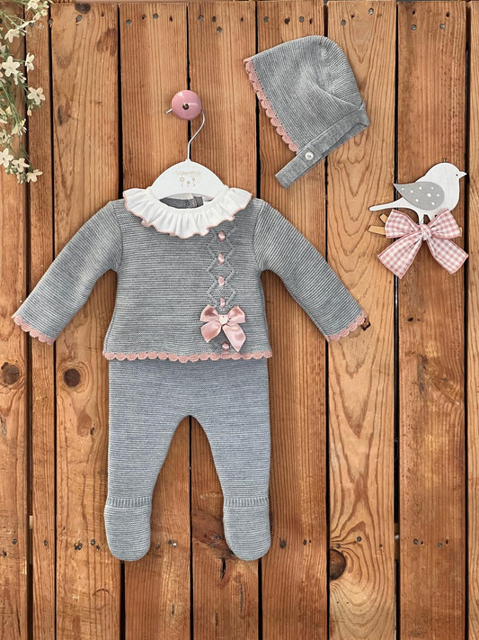 Conjunto 3 Piezas Polaina Gris