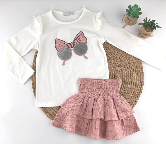 Conjunto Falda Lazo Glass