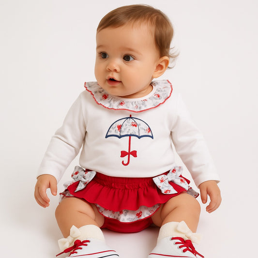 Conjunto Niña Sombrilla Lazo