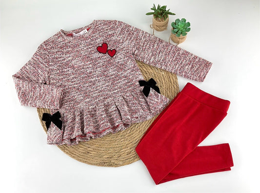 Conjunto Leggins Corazones