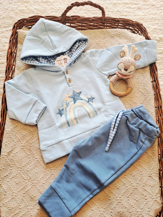 Conjunto Niño Arcoiris Floral