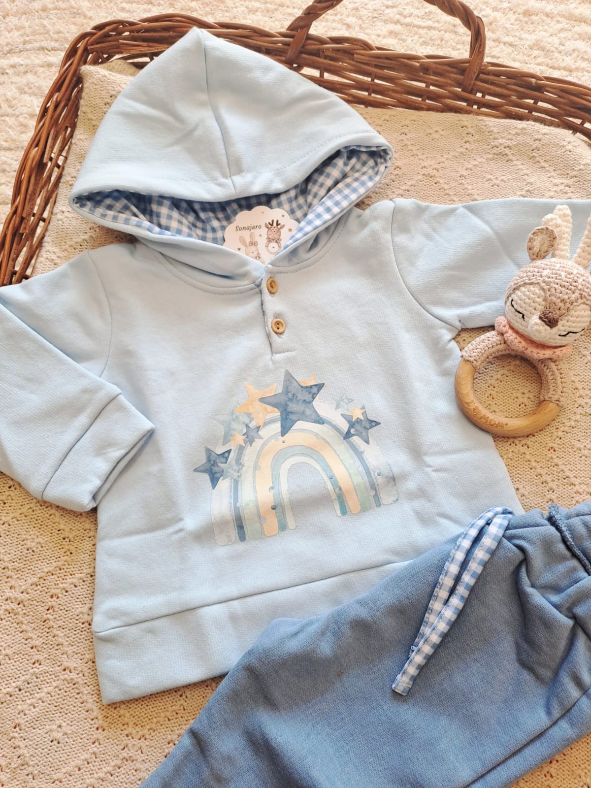 Conjunto Niño Arcoiris Floral