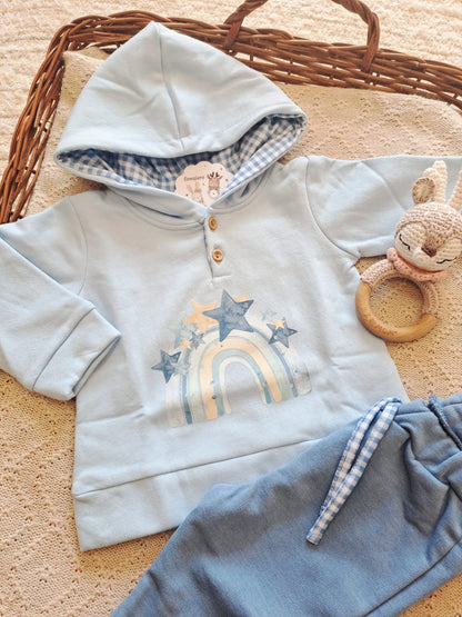 Conjunto Niño Arcoiris Floral