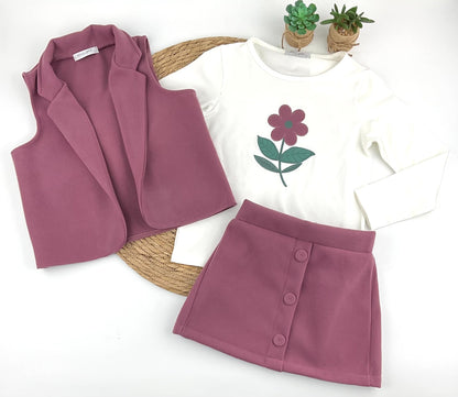 Conjunto 3 piezas Lila