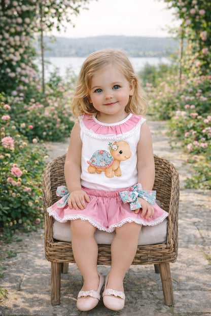 Conjunto Tortuga Floral