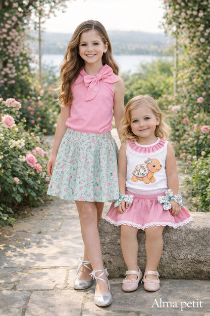 Conjunto Tortuga Floral