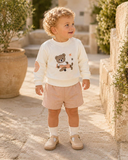 Conjunto Niño Vichy Naranja