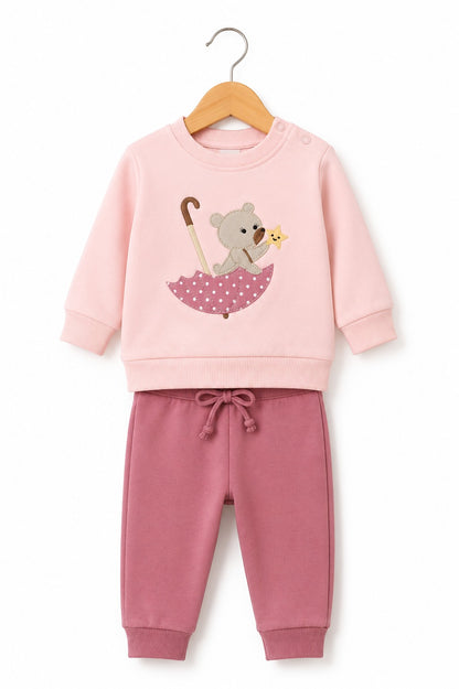 Conjunto Osita Estrella Rosa