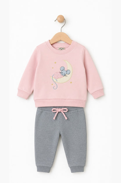 Conjunto Luna Raton Rosa
