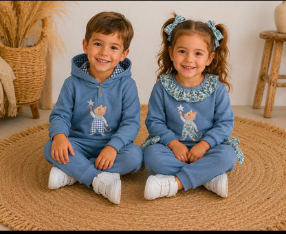 Conjunto Gato Estrella Niña