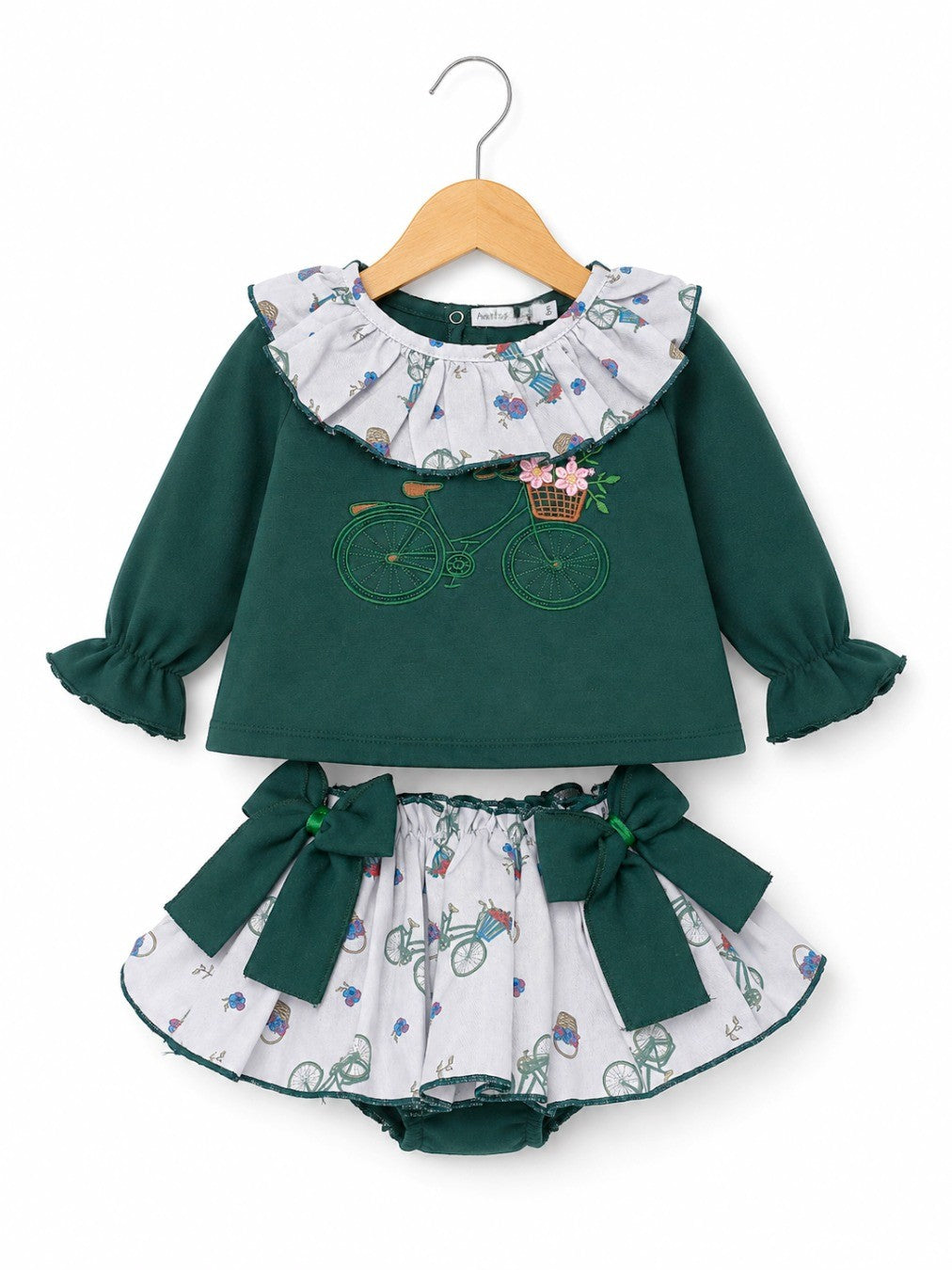 Conjunto Bebe Bici Flores