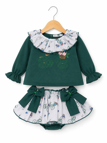 Conjunto Bebe Bici Flores