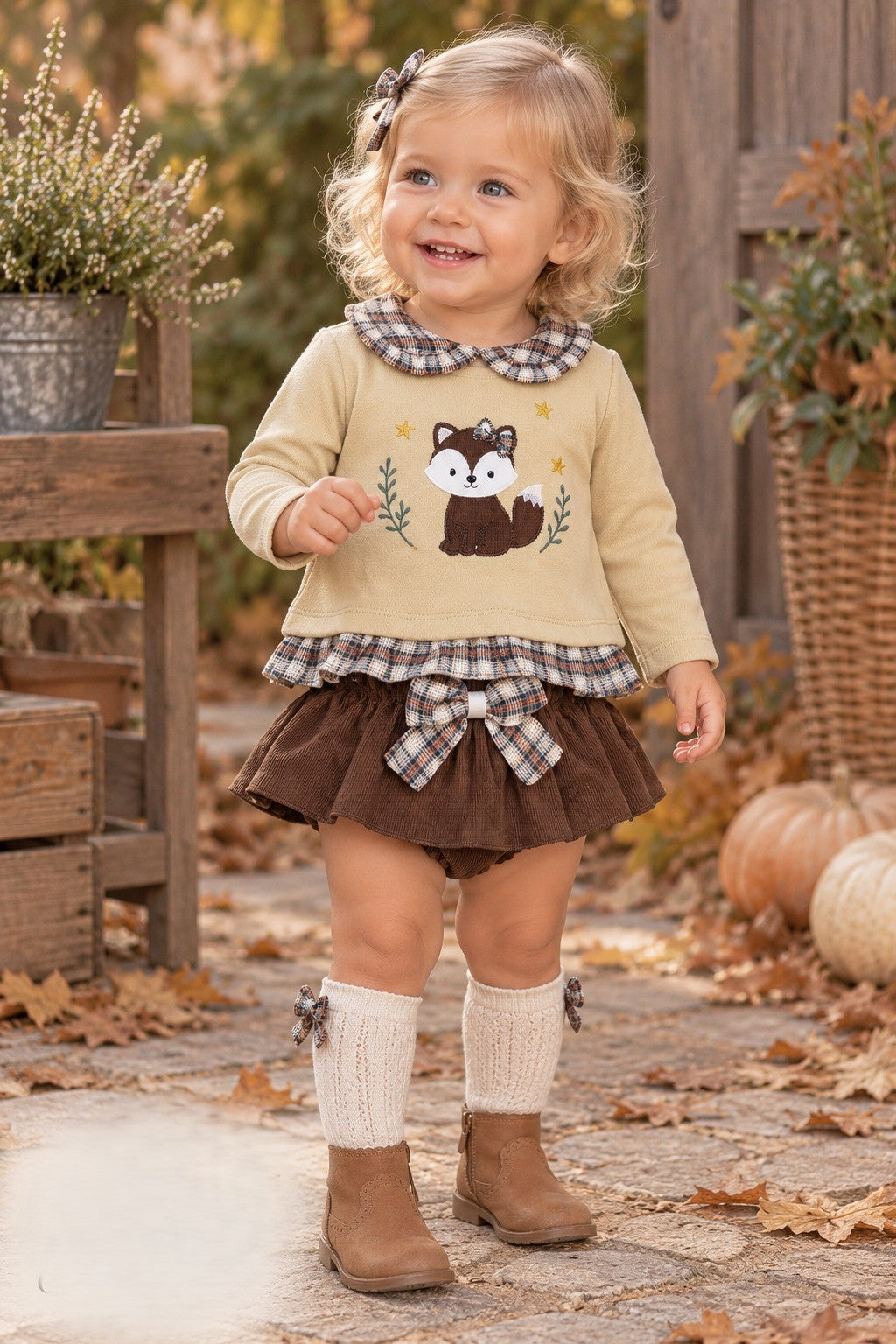 Conjunto Otoño Infantil Zorro y Pana | Moda Infantil | Sonajero Kids