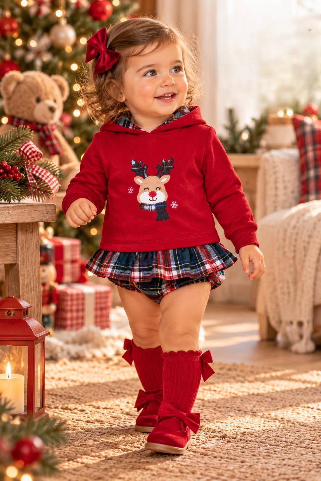 Conjunto Navideño de Sudadera y Ranita Reno | Moda Infantil | SonajeroKids
