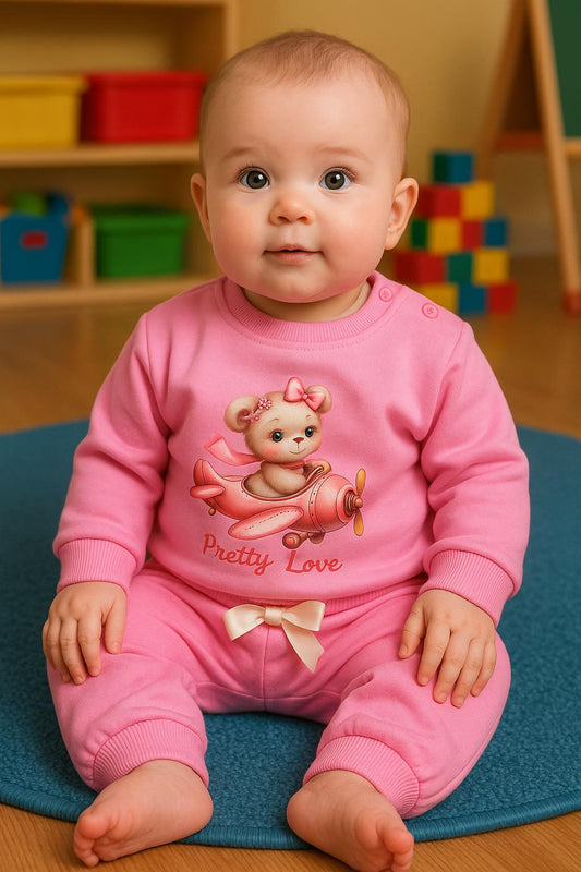 Conjunto Niña Osito Piloto