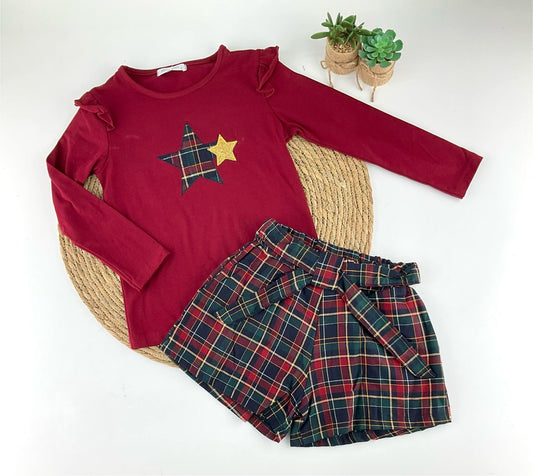 COnjunto Short Estrella Dorada