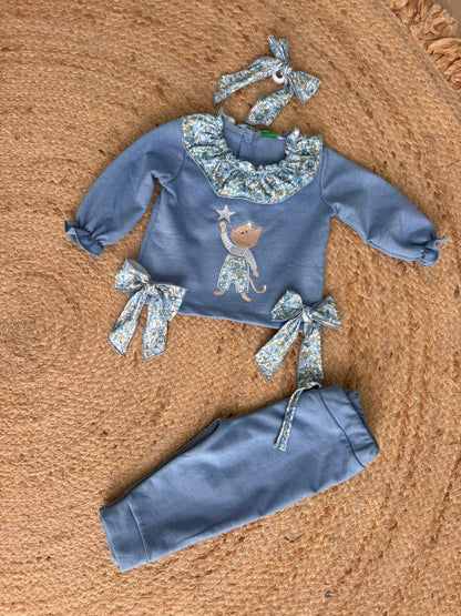 Conjunto Gato Estrella Niña