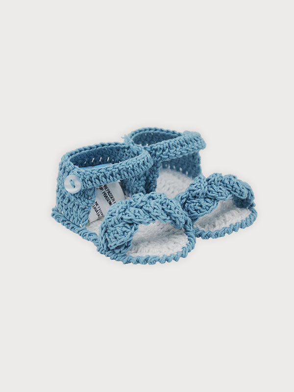 Sandalia Crochet Trenza