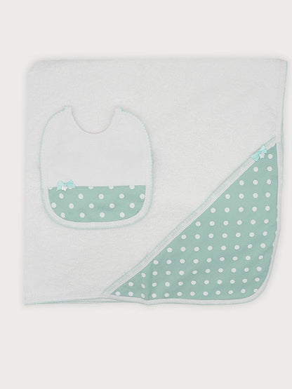 Set Capa Baño Babero Menta