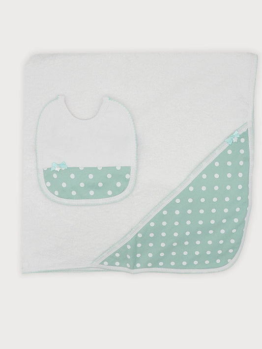 Set Capa Baño Babero Menta
