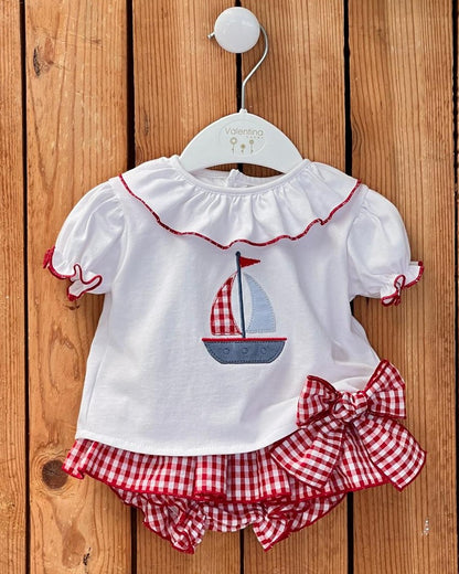 Conjunto Boat Red