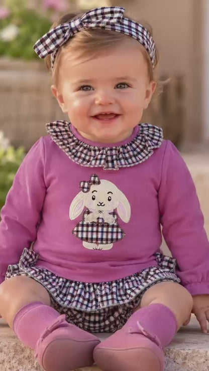 Conjunto Niña Conejito Lazo